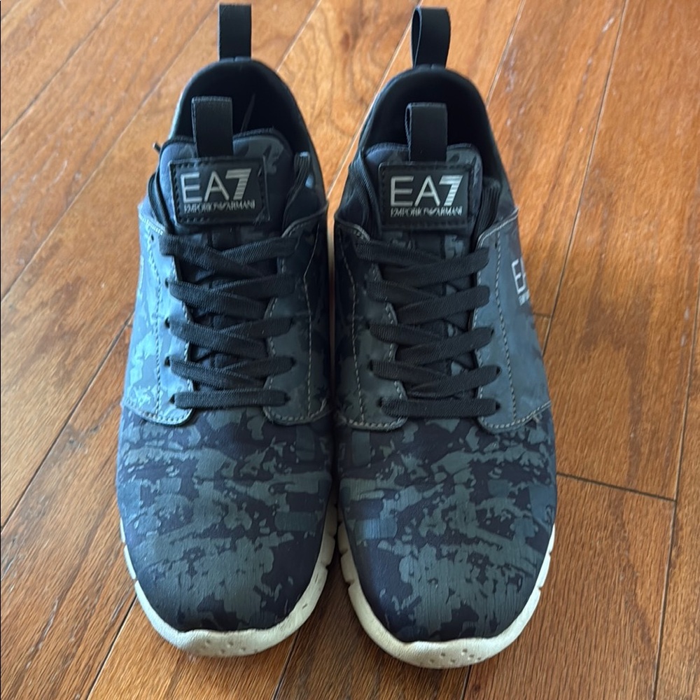 Men's Black Camouflage Sneakers